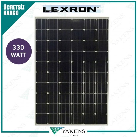 Lexron 330 Watt 24V Monokristal Güneş Paneli